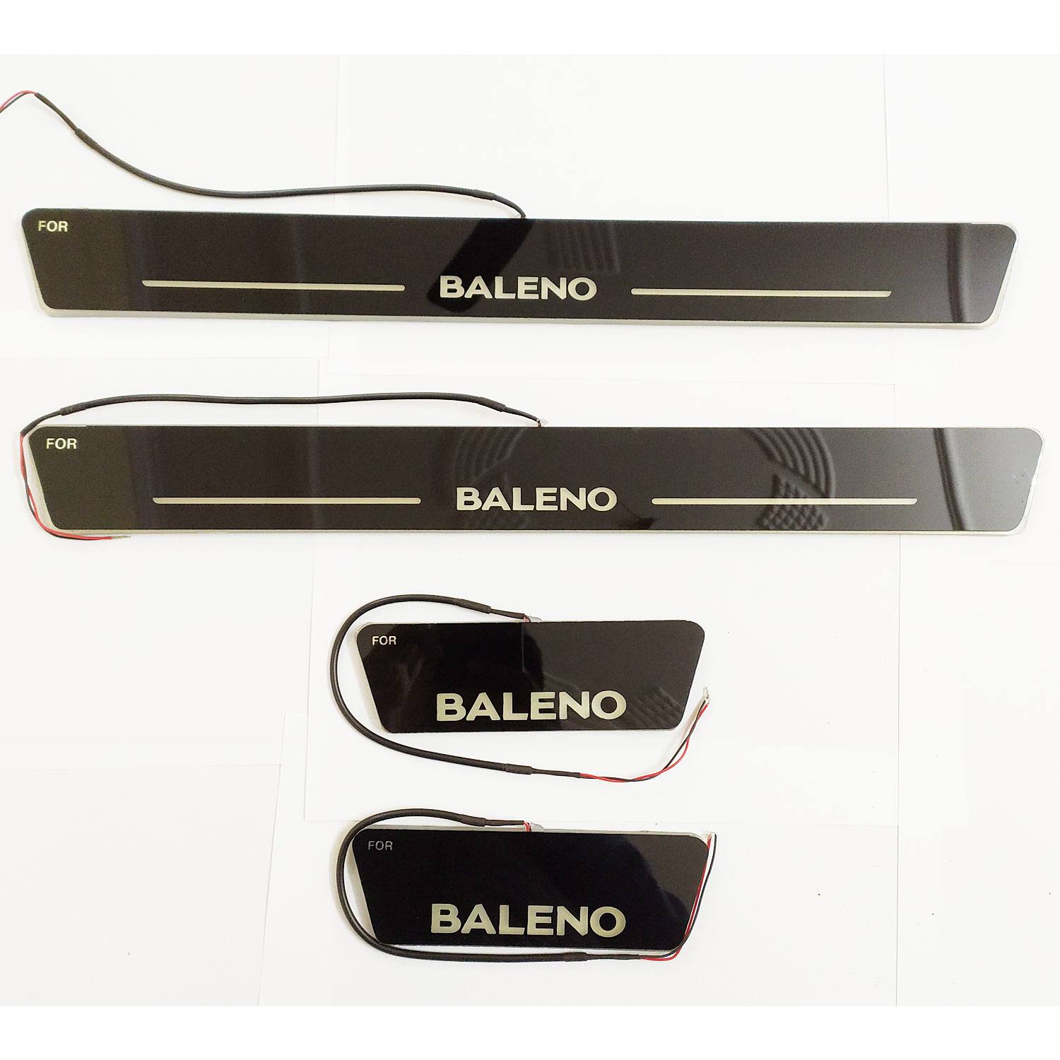 Door sill guard with light deals baleno